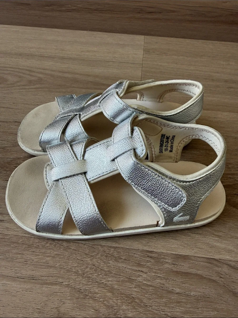 See Kai Run Silver Metallic Girls' Sandals